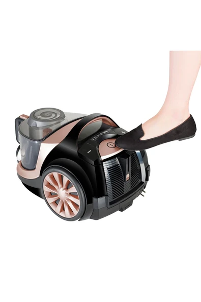 Arnica Tesla Premium Rose Gold Elektrikli Süpürge Turbo Başlıklı, Koldan Kumandalı - 7