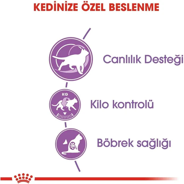 Sterilised +7 Kisirlaştirilmiş Yaşli Kedi Mamasi 3,5 kg - Resim 3