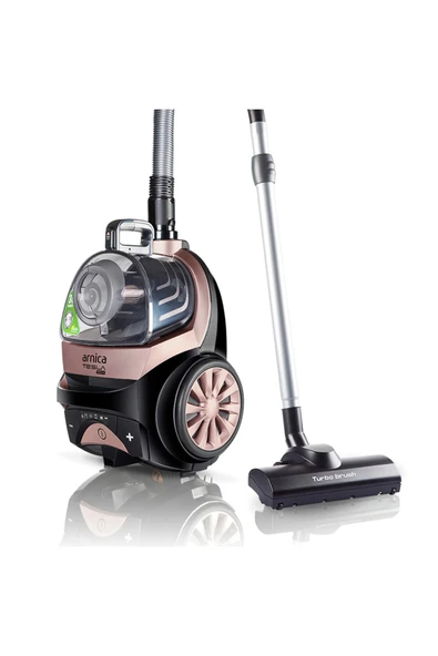 Arnica Tesla Premium Rose Gold Elektrikli Süpürge Turbo Başlıklı, Koldan Kumandalı - 6