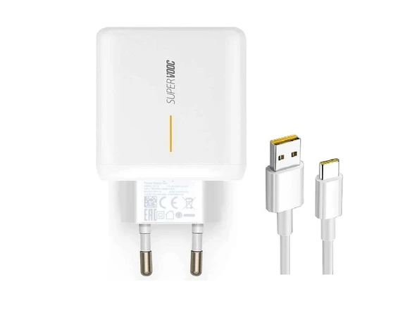 OPPO SUPER VOOC ŞARJ CİHAZI ALETİ 65W 5A SET ürün görseli