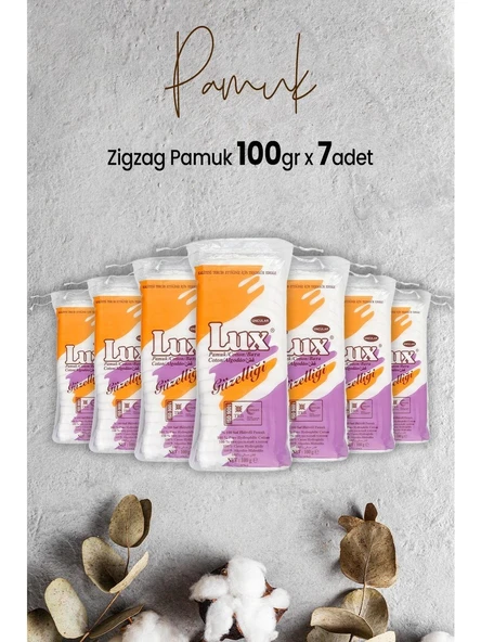 LUX Zigzag Pamuk 100 gr x 7 Adet