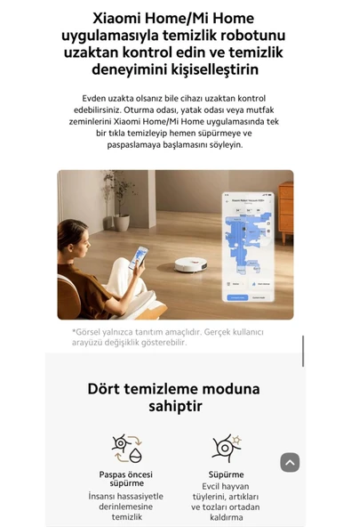 Xiaomi İstasyonlu Kendini Temizleyen 6000pa Sesli Kontrol -gelişmiş Süpürme Ve Paspas Akıllı Robot Süpürge - 4