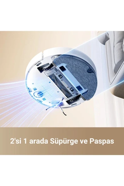 Dreame İstasyonlu Robot Süpürge 6000Pa Yüksek Güç, Akıllı Navigasyon ve Uzun Pil Ömrü ile Sessiz Temizlik - 4