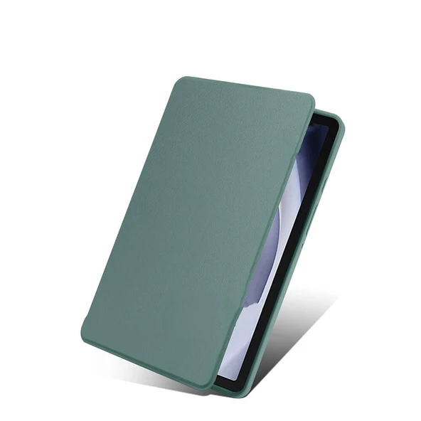 Galaxy Tab A9 Kılıf Zore Termik Kalem Bölmeli Dönebilen Standlı Kılıf - Resim 4