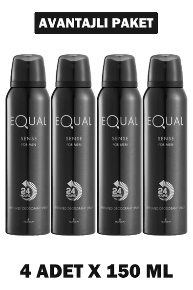 Equal Deodorant Sense Bay 150 ml 4 Adet
