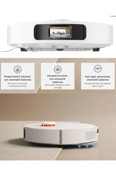 Xiaomi İstasyonlu Robot Süpürge 6000pa Sesli Kontrol Robot Vacuum-hepsi Bir Arada Otomatik Robot Süpürge - 5