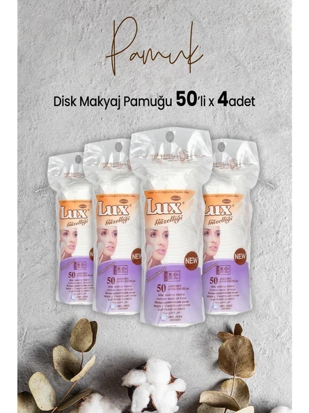 Lux Disk Makyaj Pamuğu 50'li x 4 Adet