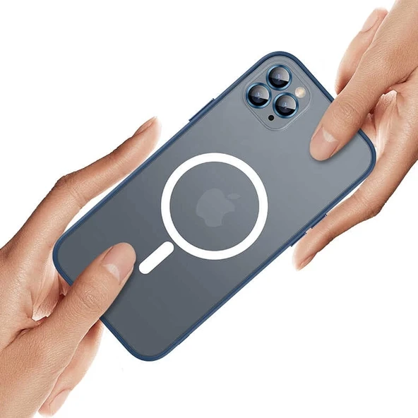 Apple iPhone 12 Kılıf Zore Mokka Wireless Kapak - 5