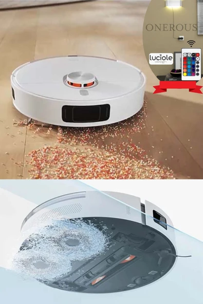 Xiaomi S20+ Plus Akıllı Robot Süpürge 6000Pa Yüksek Çekim Gücü Wİ-Fİ ve Ses İle Kontrol Özellikli