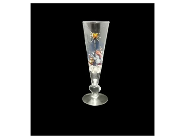 CAM KADEH,ŞARAP,ŞAMPANYA,KOKTEYL BARDAK SETİ 6 ADET ITALYAN TASARIM 6,2x6,2x20cm - 4