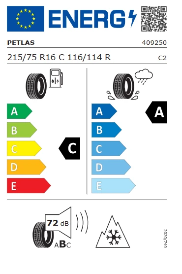 Petlas 215/75 R16 C 116/114R 10PR Vanmaster + A/S Dört Mevsim Lastiği 2025 Üretim - 3