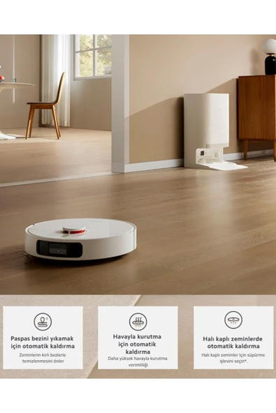 Xiaomi İstasyonlu Robot Süpürge 6000pa Sesli Kontrol Robot Vacuum-hepsi Bir Arada Otomatik Robot Süpürge - 7