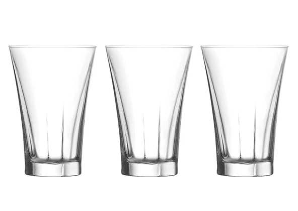 CAM SU VE MEŞRUBAT KAHVE YANI BARDAK SETİ 3 ADET MISAFIR SUNUM 6x6x9cm - 2