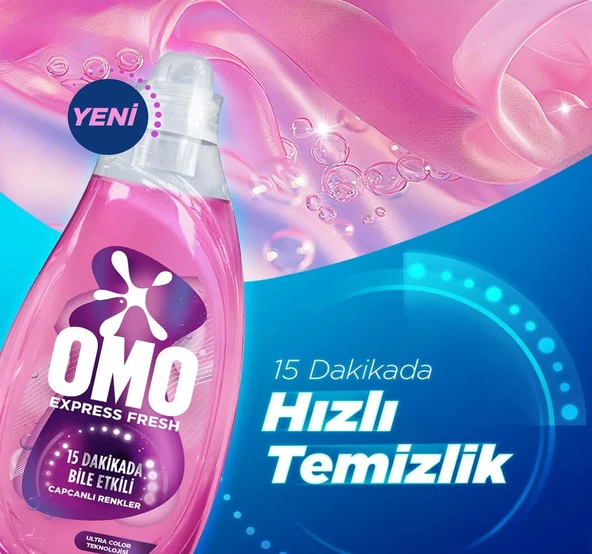 Omo Express Fresh Canlı Renkler Ve Siyahlar Sıvı Deterjan 1480 ml - 3