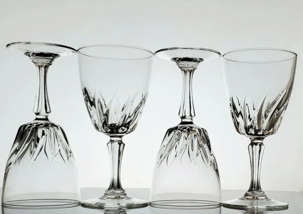 CAM KADEH,ŞARAP,ŞAMPANYA BARDAK SETİ 4 ADET 7x7x15cm - 4