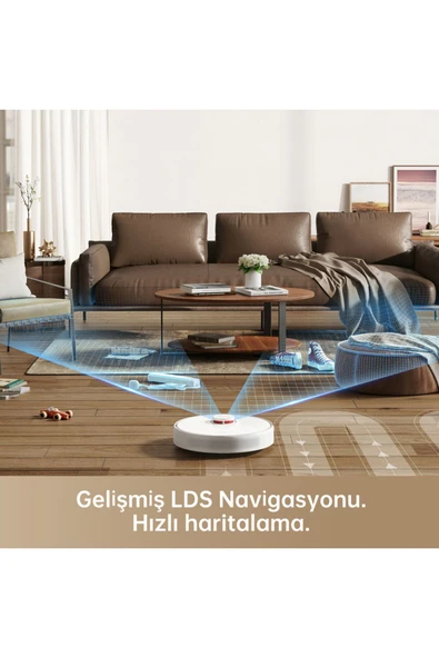 Dreame D10s Robot Süpürge Beyaz - 3