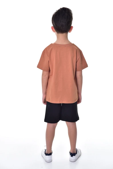 Mickey Baskılı 2'li Şort - T-Shirt Çocuk Takım - 12