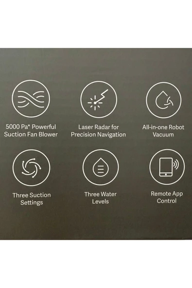 Xiaomi Wİ-Fİ ve Sesli Kontrol 2 si 1 Arada Süpürme ve Paspaslama Özelliğiyle Pratik Temizlik 5000pa Güç - 7