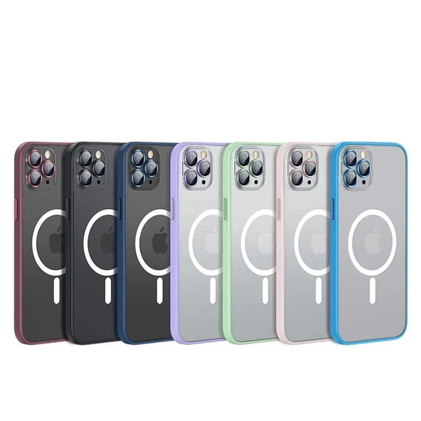 Apple iPhone 12 Kılıf Zore Mokka Wireless Kapak - 11