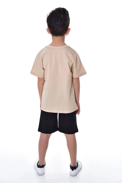 Mickey Baskılı 2'li Şort - T-Shirt Çocuk Takım - 6