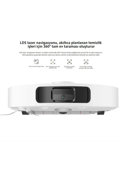 Xiaomi Kendini Temizleyen 6000pa Uyumlu Yüksek Güç Çift Döner Paspaslı Akıllı Robot Süpürgex20plus Hediyeli - 4