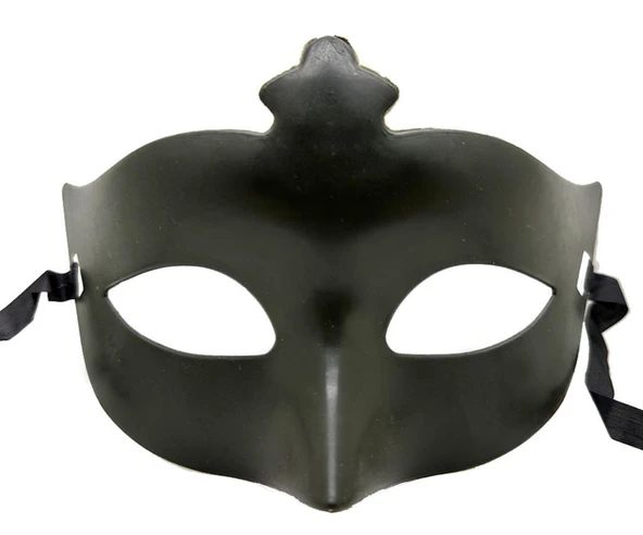 Nessiworld Haki Yeşil Renk Masquerade Kostüm Partisi Venedik Balo Maskesi - 2