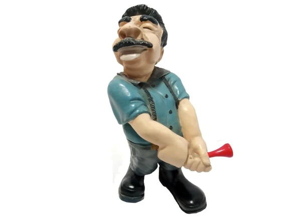 GOLF OYNAYAN ADAM SET , EL YAPIMI BİBLO,DEKORATİF FİGÜR,HEDİYELİK EŞYA 18cm - 2