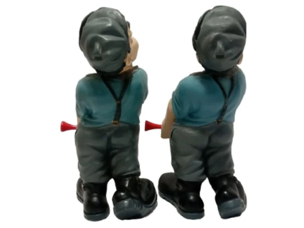 GOLF OYNAYAN ADAM SET , EL YAPIMI BİBLO,DEKORATİF FİGÜR,HEDİYELİK EŞYA 18cm - 3