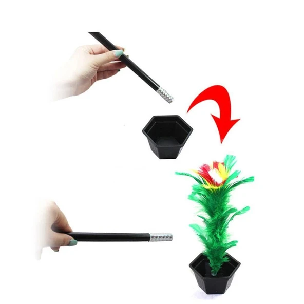 Nessiworld Çiçek Çıkaran Sihirli Çubuk Sihirli Çiçek Sihirbazlık Oyunu - 4