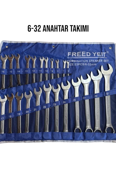 Anahtar Takımı Kombine Yıldız Ve Düz 6-32 (23PCS)