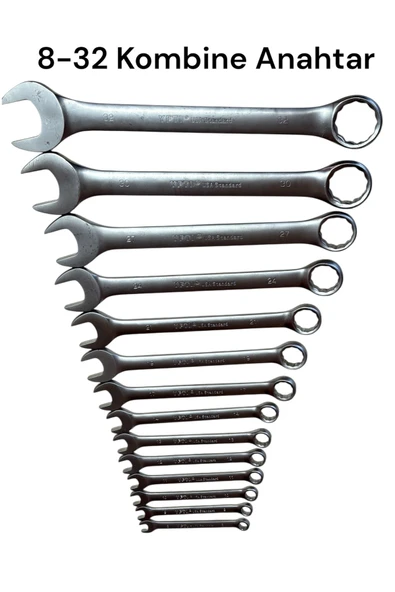 Kombine Anahtar Takımı 8-32 (14PCS) - 3