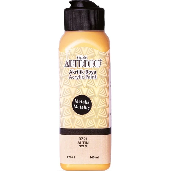 Artdeco Akrilik Boya 140ml Metalik Altın 3721