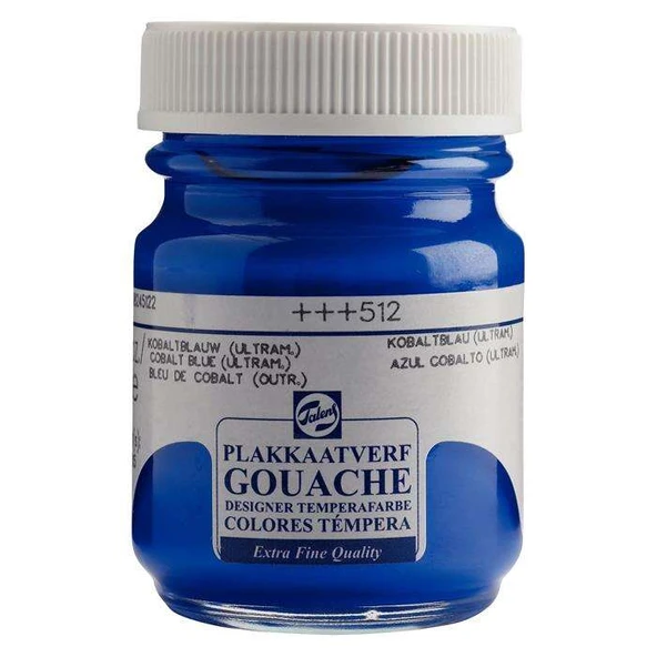 Talens Gouache Jar 50ml Guaj Boya Cobalt Blue (Ultramarine) / 512