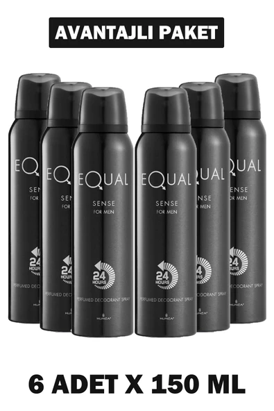 Equal Deodorant Sense Bay 150 ml 6 Adet