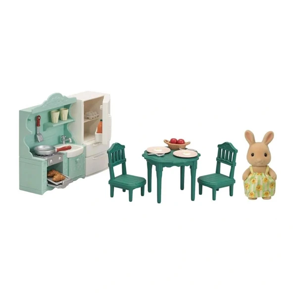 Nessiworld 5378 Sylvanian Families Yemek Odası Seti +3 yaş - Resim 2