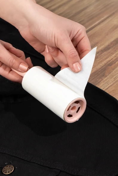 Porsima 3106 Kedi Köpek Tüy Toplayıcı Rulo + 4 Adet Yedek Rulo Somon - Resim 5