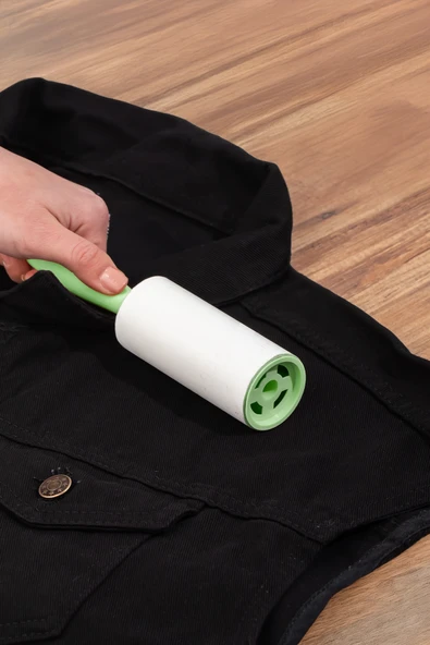 Porsima 3107 Kedi Köpek Tüy Toplayıcı Rulo + 4 Adet Yedek Rulo Yeşil - Resim 4