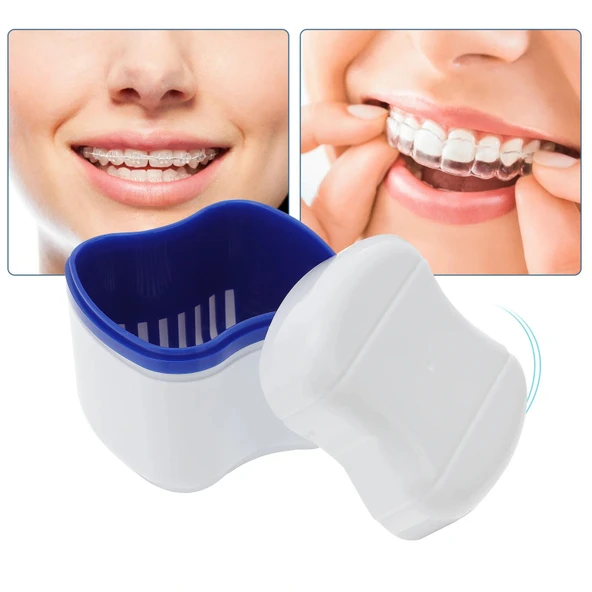 TechTic BDC112Curaprox Diş Protezleri Ve Diş Telleri İçin Temizleme Kutusu Dental Cihaz Kutusu - 3