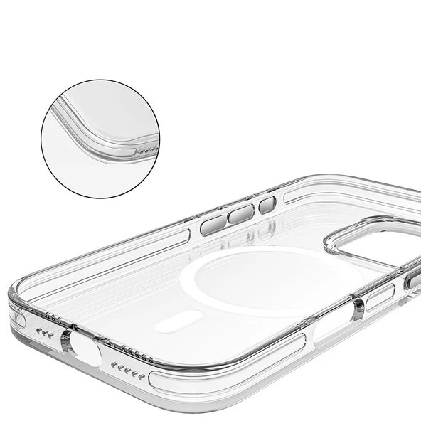 Apple iPhone 16 Kılıf M-safe Şarj Özellikli Kamera Korumalı Zore Kripto Kapak - 4