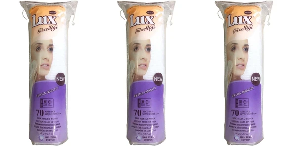 Lux Disk Makyaj Pamuğu 70'li 3 Al 2 Öde