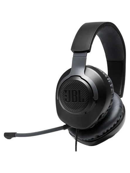 JBL Quantum 100 Çıkarılabilir Mikrofonlu 3.5mm Gaming Kulak Üstü Kulaklık - Siyah