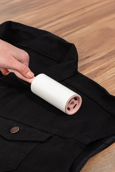 Porsima 3106 Kedi Köpek Tüy Toplayıcı Rulo + 4 Adet Yedek Rulo Somon - Resim 4