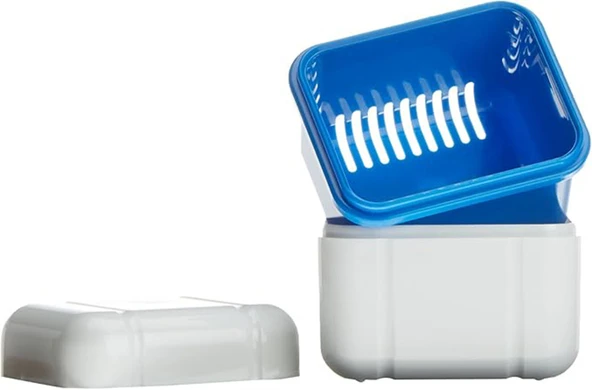 TechTic BDC112Curaprox Diş Protezleri Ve Diş Telleri İçin Temizleme Kutusu Dental Cihaz Kutusu - 2