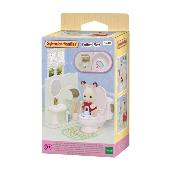 Nessiworld 5740 Sylvanian Families Tuvalet Seti (figürler dahil değildir) +3 yaş