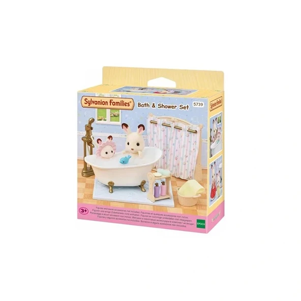 Nessiworld 5739 Sylvanian Families Banyo ve Duş Seti (figürler dahil değildir) +3 yaş