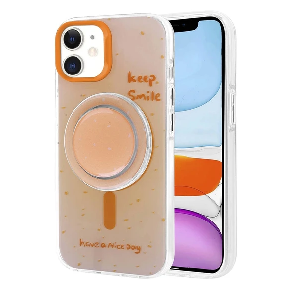 Apple iPhone 11 Kılıf M-safe Şarj Özellikli Tak-Çıkar Pop Soketli Zore Tiktok Kapak - 1