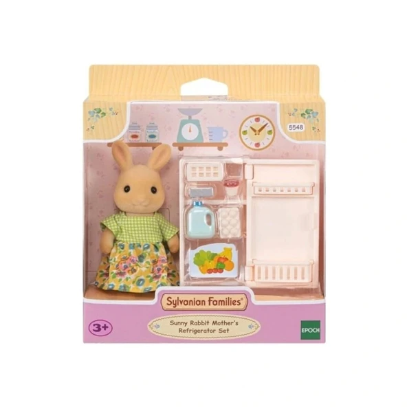 Nessiworld 5548 Sylvanian Families Sunny Tavşan Anne ve Buzdolabı Seti +3 yaş