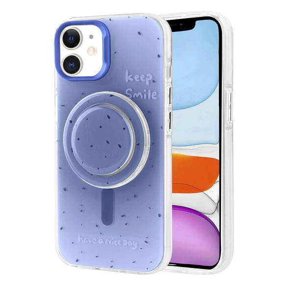 Apple iPhone 11 Kılıf M-safe Şarj Özellikli Tak-Çıkar Pop Soketli Zore Tiktok Kapak - 9