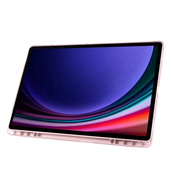 Galaxy Tab S10 Ultra Kılıf Zore Tri Folding Kalem Bölmeli Standlı Kılıf - 5