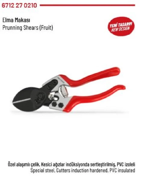 İZELTAŞ ELMA MAKASI 200 MM